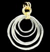 Fabulous pewter Vortex pendant necklace with velvet cord.