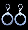 HoopLite™ smooth earrings with 99.99% pure silver DuroPlate™ measuring 25mm